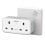 Plug Adapter with 3 USB, Mscien Double Plug Adaptor, Multi Plug Extension, Dual 2 Pin Socket at The Bottom, 13A UK Surge Protected Multiplug Extender, 1
