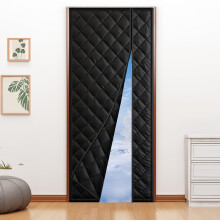 URBZUE Magnetic Thermal Door Curtain 80x200cm, Thickened Draught Proof & Energy Saving Door Cover, Waterproof Oxford Fabric, Magnetic Closure, Pet