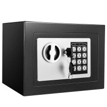 SINZUX 6.6L Digital Steel Safe, Safe Boxes for Home Use, Electronic Security Home Office Money Cash Safes With 2 keys, Wall Safes