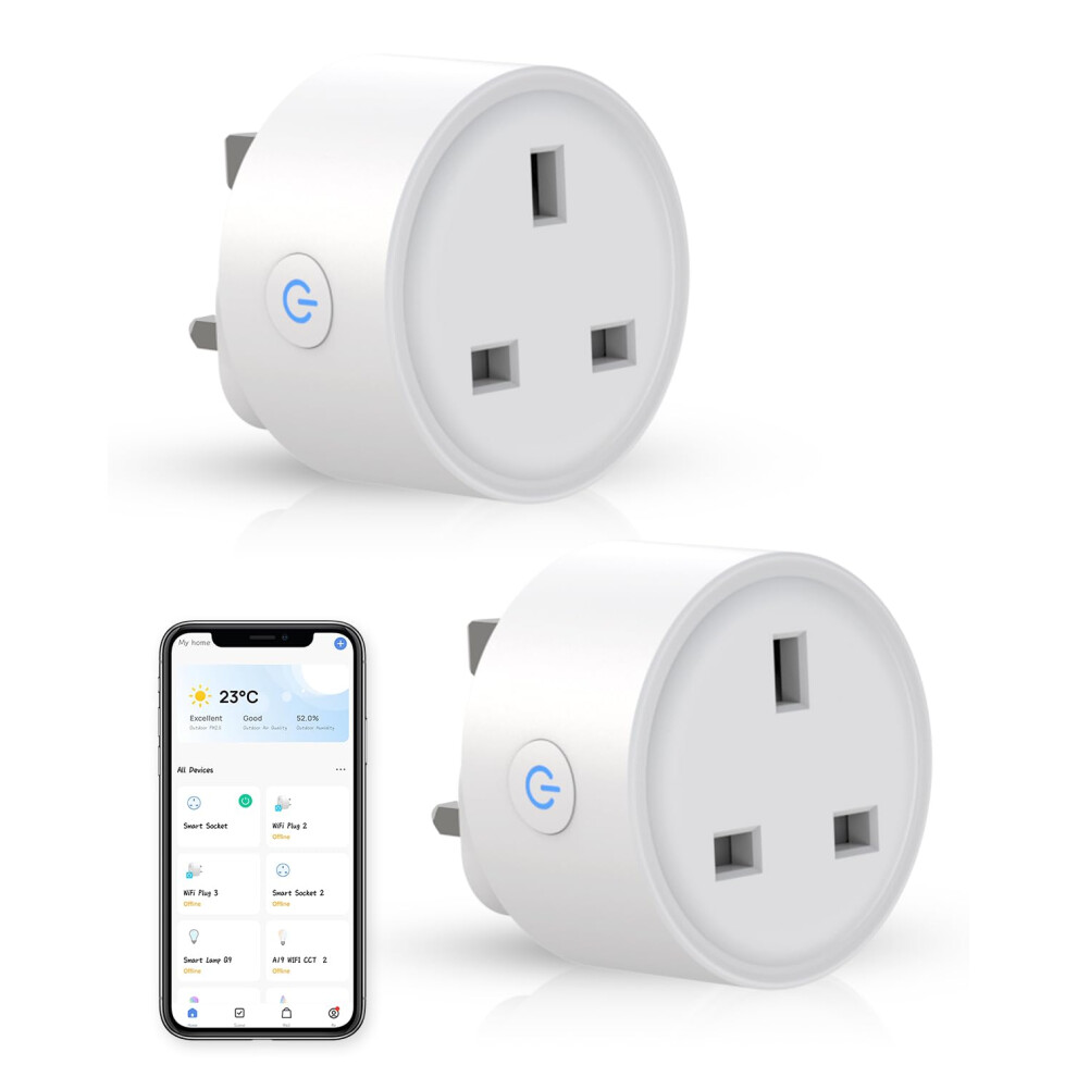 Smart Plug, Wifi Smart Outlet Compatible With Alexa & Google Home, Avatarcontrols App Voice Control With Timer, Mini Smart Alexa Socket, Wifi Smart 5051222374863
