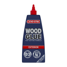 EVO-STIK Wood Glue 1L - Exterior - Weatherproof - Extra Strong - Fast Setting Glue - Dries Clear - Suitable For All Wood Types