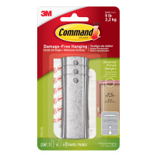 Command Large Universal Frame Hanger, 3-Hangers, 6-Strips, 6-Frame Stabilizer Strips, Decorate Damage