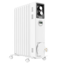 Dimplex ECR20Tie 2kW Portable Eco Radiator, Oil Free Column Heater, Freestanding Electric Heating Unit, Quiet Plug In Lightweight with Adjustable