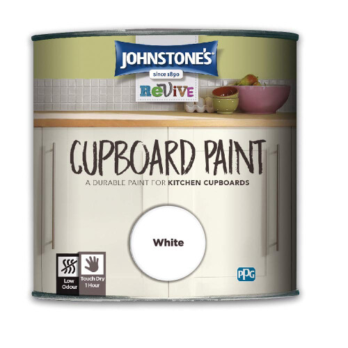 Johnstone's CUPBOARD PAINT WHITE 750ml