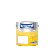 Johnstone's - Kitchen Paint - Brilliant White - Matt Finish - Grease & Stain Resistant - Suitable for Kitchen Walls & Ceilings - Highly Durable - Low