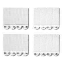 JELLYSUB 32-Pairs(64 Strips) Medium Picture Hanging Strips Heavy Duty, Hook and Loop Tape Damage Free, Water-Resistant Adhesive for Frame Hanging and