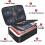 Tamfile Fireproof Document Box, 14.2''?10.6''?4'' Large Capacity 3-Layer Fireproof Document Bag with Lock, Fireproof File Storage Box for Passports, 3