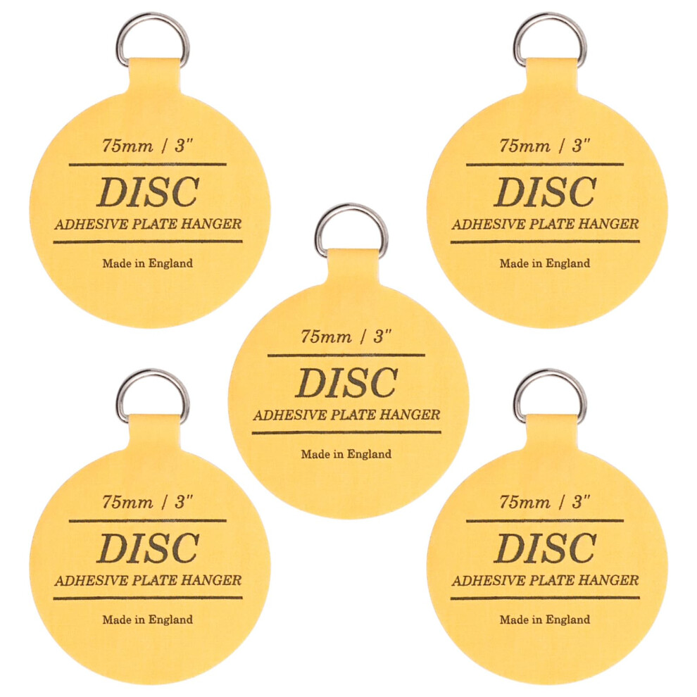 Winsome Disc Plate Hangers For Walls - Strong Invisible Plate Holder Self Adhesive Stick On Hooks Picture Hanging Wall Plate Holder - Plate Hanging 5051221766515