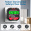 Socket Tester RCD Plug Outlet Tester, Electrical Receptacle Detector with LCD Display, 90-250V Power Socket Automatic Electric Circuit Polarity 3