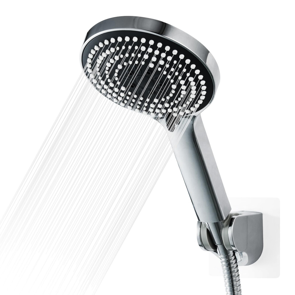 Offo Shower Head And Hose Set, 6 Modes Handheld Shower Head Large Powerful Boosting Handheld Showerhead For Low Water Pressure Showerhead,Chrome 5051222377314