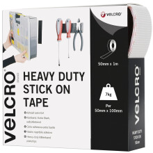 VELCRO Brand, Heavy Duty Stick On Tape, Cut-to-Length Industrial Extra Strong Double Sided Hook & Loop Self Adhesive Tape Perfect for Room D?cor &