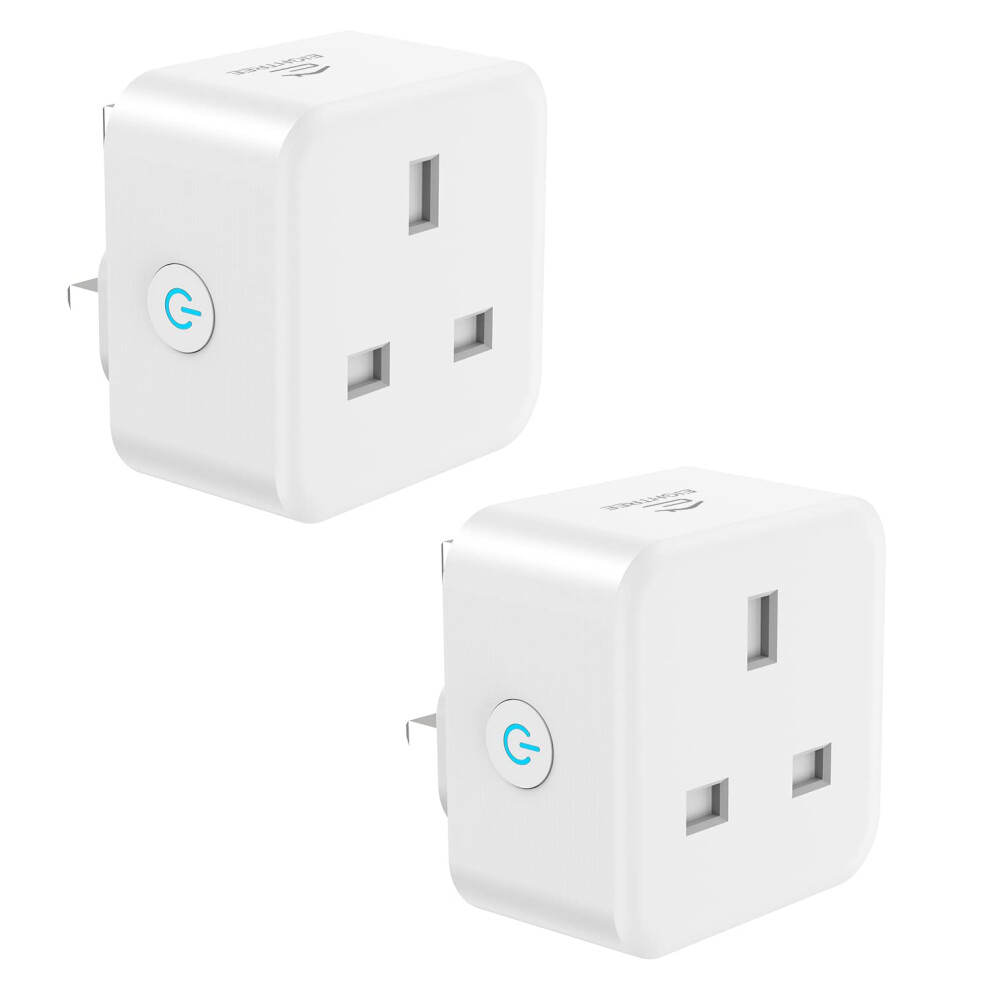 Eightree Smart Plug With Energy Monitoring, 13A Smart Plugs That Work With Alexa, Google Home, Smartthings, Remote Control Timer, 2.4 Ghz Only Wi-Fi 5051221766577