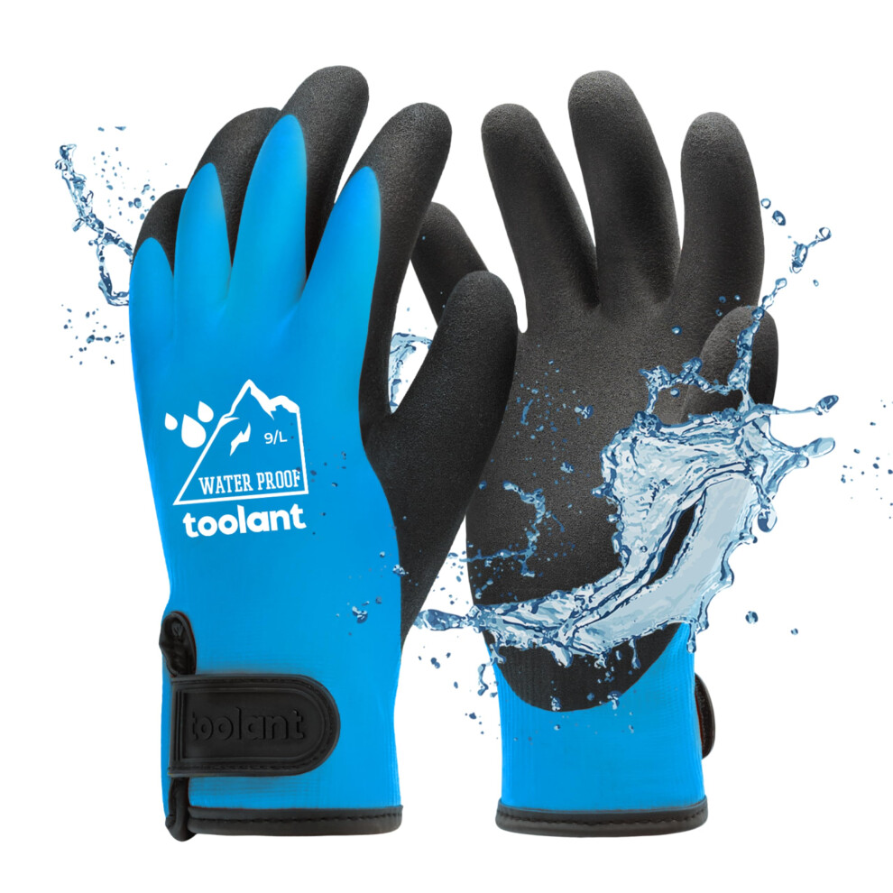 Photos - Safety Equipment toolant 100 Waterproof Gloves for Men and Women, Winter Work Gloves for Cold Weather, Touchsreen, Thermal Insulated Freezer