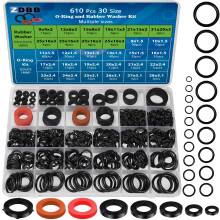 ZDBB 610 Pcs Water Hose Gasket Nitrile O Ring Rubber Washer Set Assortment Kit for Plumbing Faucet Pipe Hose Shower Head Pressure Washer Sealing