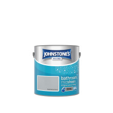 Johnstone's - Bathroom Paint - Manhattan Grey - Mid Sheen Finish - Stain Blocker Paint - Use in Moist & Damp Areas - Low Odour- Dry in 1-2 Hours -