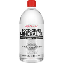 Materialix Food Grade Mineral Oil 1000ml - for Wood, Bamboo, Stainless - Chopping Board Oil, Butcher Block Oil - Cutting Board Oil and Conditioner,