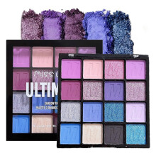 16 Color Eyeshadow Palette with Matte and Glitter Shades,  Pigmented Long Lasting Eye Makeup