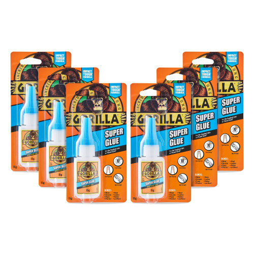 Gorilla Gorilla Super Glue 15g (6 Pack)