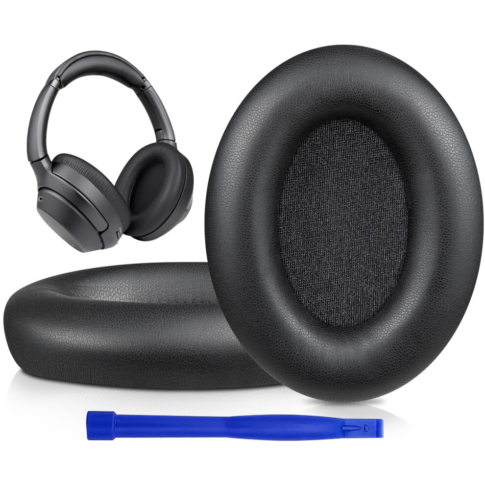 Soulwit Ear Pads Cushions Replacement For Sony Wh-1000Xm3 (Wh1000xm3) Over-Ear Headphones, Earpads With Softer Protein Leather, Noise Isolation Memory 5051221774022