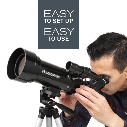 Celestron Celestron 21035 Travel Scope 70 Portable Refractor Telescope Kit with Backpack, Black 2