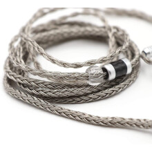Linsoul Tripowin Zonie IEM Cable, 16 Core Silver Plated Earphone Upgraded Cords, 1.25m SPC in Ear Monitor Cable for 7hz Zero:2 Orchestra Lite Cadenza