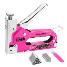 ValueMax Staple Gun 3 in 1, Heavy Duty Stapler with 2000 Staples (Type 140/28/8), T?V GS Tested Professional Tackers, Adjustable Force Upholstery
