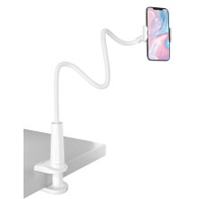 TRYONE Gooseneck Phone Holder Stand for Bed Flexible Arm Adjustable Cell Phones Mount Clamp on Desk Compatible with iPhone 12 Pro 12 11 Pro Xs 8 7 6 |