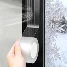 wordmouk Waterproof Sealing Tape 4 cm x 20 m Transparent Adhesive Window Weather Seal and SaveTape for Winter Window Draft Isolation Sealing Film