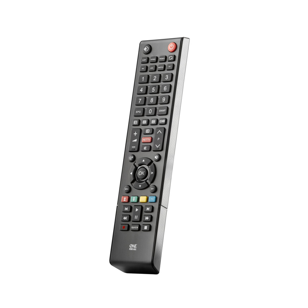 One For All Toshiba Tv Replacement Remote Control - Works With All Toshiba Televisions (Led,Lcd,Plasma) - Learning Remote Control - Urc1919 Black 5051221776866