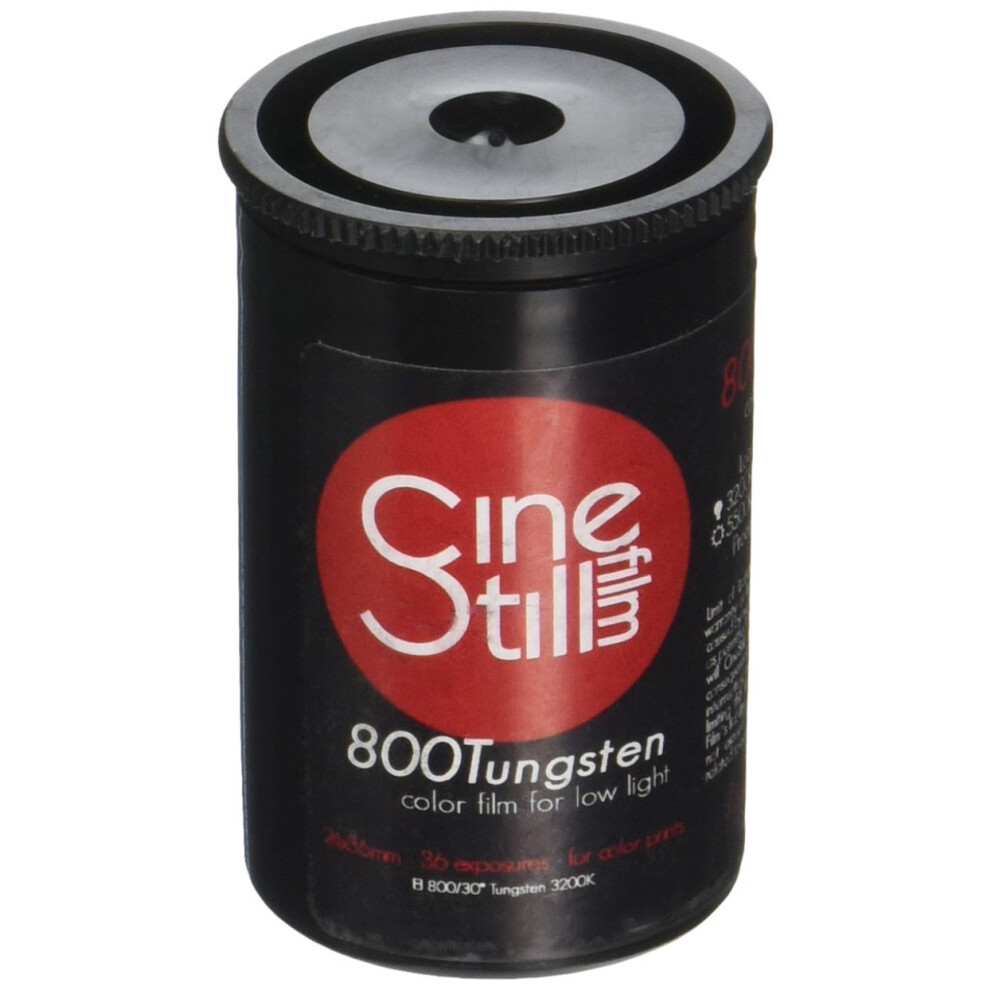 Cine Cinestill Film 800135 800 Tungsten High Speed (Iso 800) Color Film, 36 Exposures 135 Dx Coded, White 5051221776071