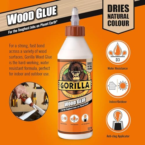 Gorilla Gorilla 5044360 Glue Wood Glue 1L 2