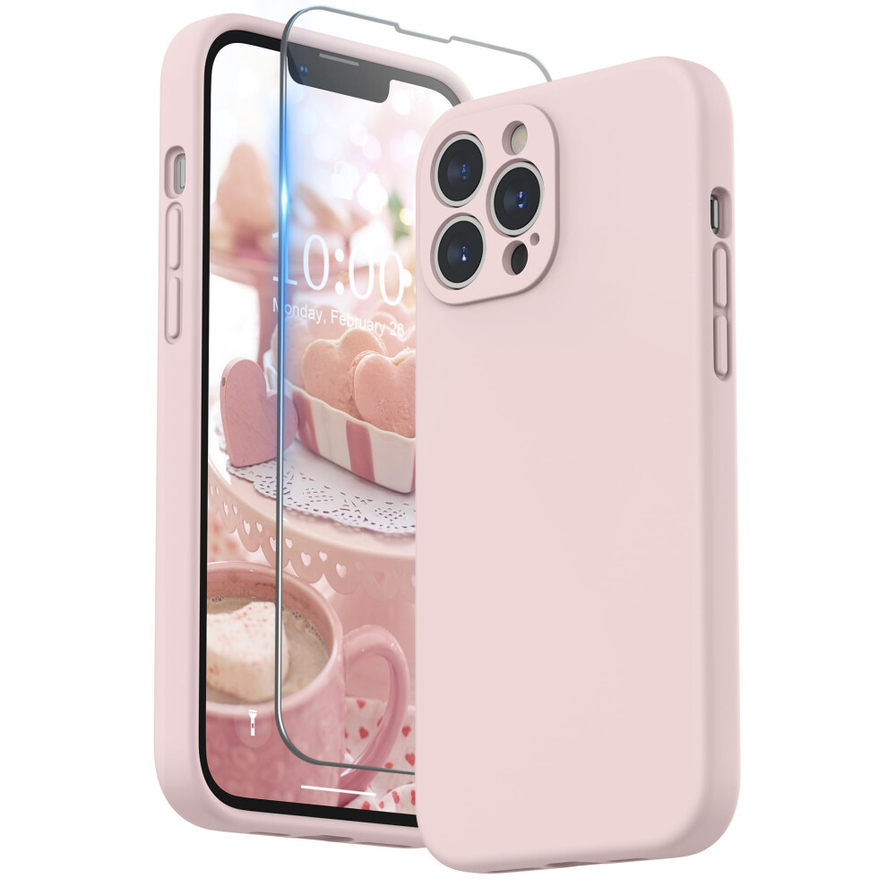 Surphy Compatible With Iphone 13 Pro Max Case With Screen Protector, Liquid Silicone Protection For Each Lens Shockproof Thickened Rubber Cover For 5051221775876