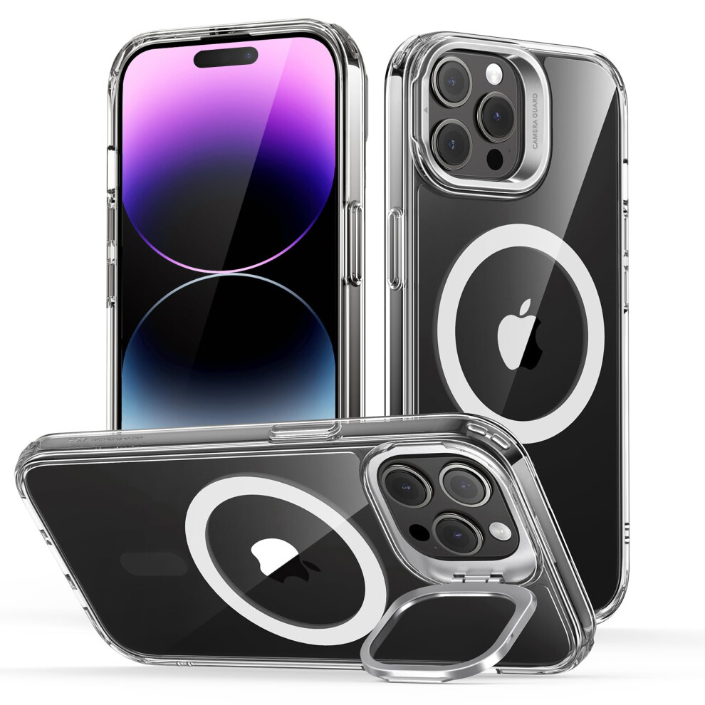Esr For Iphone 14 Pro Max Case, Compatible With Magsafe, Military-Grade Protection, Built-In Camera Ring Stand, Classic Kickstand Magnetic Case For 5051221774282