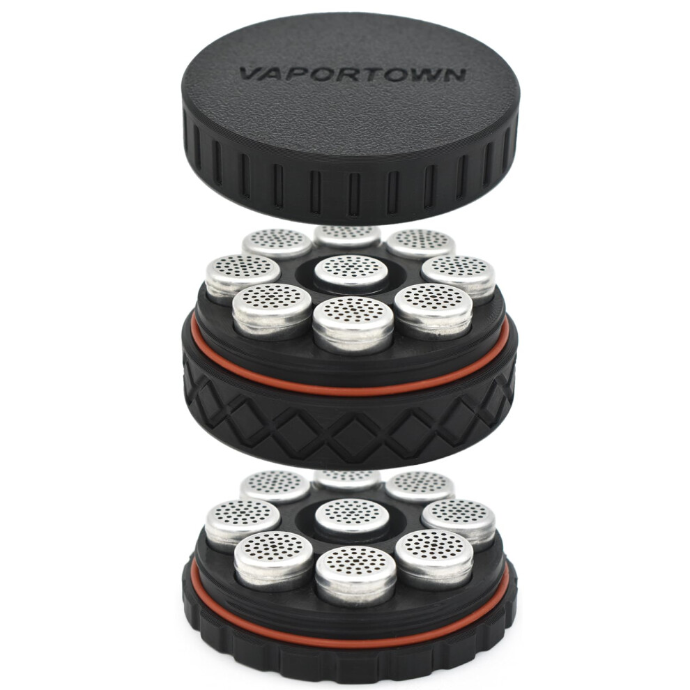 Vaportown Airtight Dosing Capsule Magazine Compatible With Storz & Bickel Mighty And Mighty+ Plus Venty Volcano Crafty + Vaporizer Smell Proof Storage
