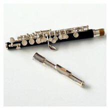 Nickel Plated Piccolo Flute 16 Hole Closed Key with Case for Beginner Practice