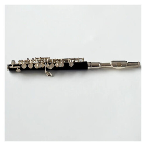 Nickel Plated Piccolo Flute 16 Hole Closed Key with Case for Beginner Practice 1