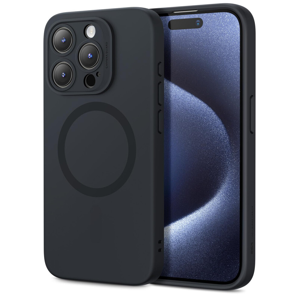 Esr For Iphone 15 Pro Max Case With Magsafe, Supports Magnetic Charging, Slim Liquid Silicone Case, Shock Absorbing, Screen And Camera Protection, 5051221780764
