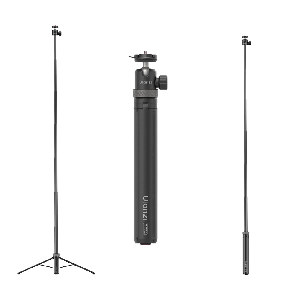 Ulanzi Tt24 Selfie Stick Tripod, Cka Quick Release Action Camera Tripod For Dji Pocket 3/Dji Osmo Action 5 4, Camera Tripod For Go Pro/Insta360 5051222427217