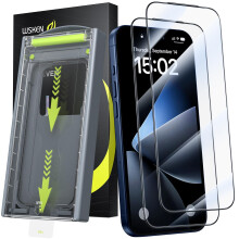 WSKEN for iPhone 17 Pro Screen Protector - [Top 9H+ Tempered Glass][Auto Dust-Remove][Zero Bubble] Case Friendly HD Military Grade 10X
