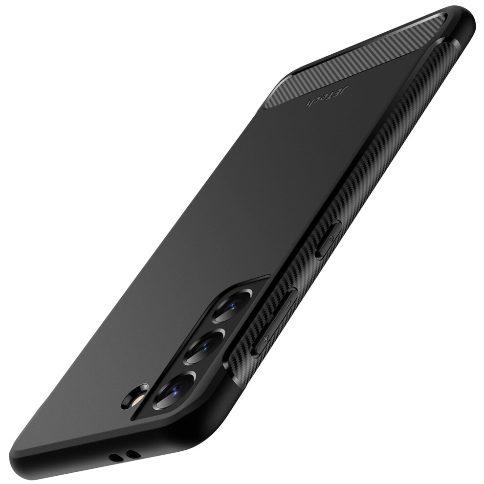 Jetech Slim Fit Case Compatible With Samsung Galaxy S21 Fe 5G 6.4-Inch, Thin Phone Cover With Shock-Absorption And Carbon Fiber Design (Black) Black 5051221781266