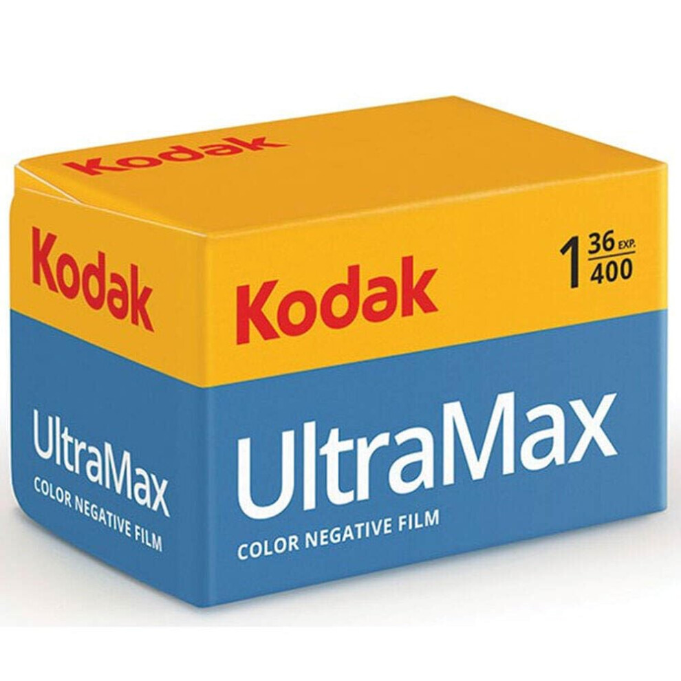 Kodak Ultramax 400 135-36 Color Film - High-Speed Iso 400 For Vibrant, Detailed Photos Gold/Light