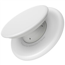 Sinjimoru for MagSafe Phone Grip, Soft Silicone Magnetic Finger Grip for iPhone 17/16/15/14/13, Comfortable One-Touch Holding, M-Tap Tok White