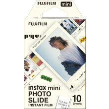 instax mini film, Photo Slide border design, 10 shot pack for use with all instax mini series instant cameras and printers