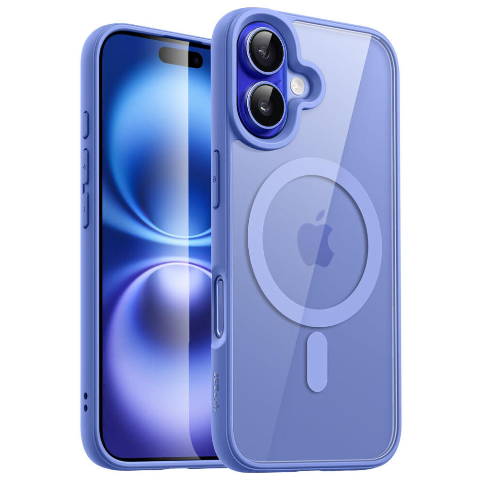 Jetech Magnetic Case For Iphone 16 6.1-Inch Compatible With Magsafe, Shockproof Phone Bumper Cover, Solid Color Matte Tpu Frame, Anti-Scratch Clear 5051221781013