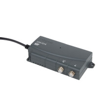 Labgear TV Signal Booster Aerial Amplifier, 1 Way Signal Distribution Amplifier with F-Type Connections, 4G & 5G Filtered, Indoor TV Aerial Booster