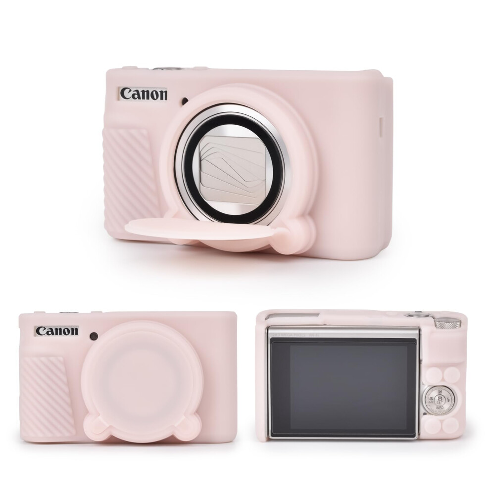 Muziri Kinokoo Silicone Case For Canon Powershot Sx740 Sx730 Hs Camera - Soft Rubber Sx730 Sx740 Hs Protective Case With Removeable Lens Cover - Slim 5051221783291