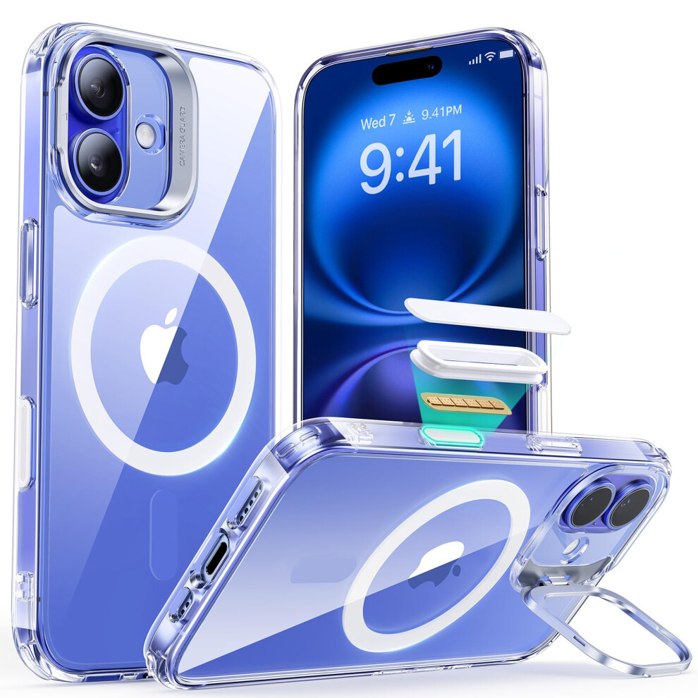 Esr For Iphone 16 Case, Compatible With Magsafe, Military-Grade Protective Case, Built-In Stash Stand Phone Case, Scratch-Resistant Back Cover, 5051221782461