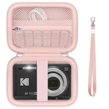 Supmay Digital Camera Case Compatible with Kodak PIXPRO FZ45 FZ55 FZ53 FZ43 Digital Camera, Vlogging Camera Storage Holder Travel Bag with Mesh Pocket