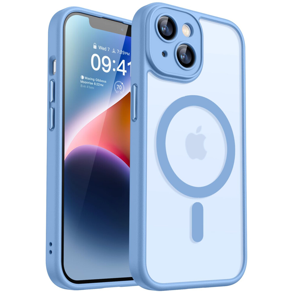 Canshn Magnetic Compatible With Iphone 14 Case(6.1 Inch), Upgraded [Full Camera Protection] [Compatible With Magsafe] [Translucent Matte] Shockproof 5051222413098