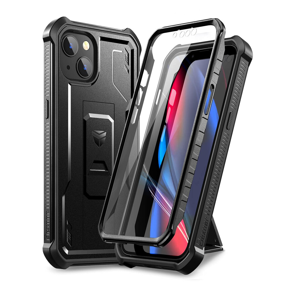 Dexnor For Apple Iphone 13/14 Case, [Built In Screen Protector And Kickstand] Heavy Duty Military Grade Protection Shockproof Protective Cover For 5051222421864